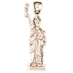 14K or 18K Gold Statue Of Liberty Pendant