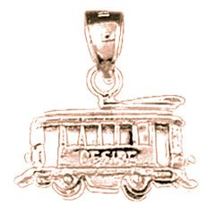 14K or 18K Gold Trolley Pendant