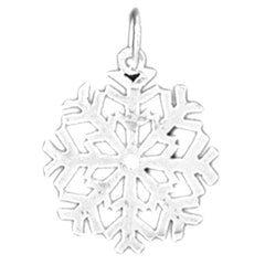 14K or 18K Gold Snowflake Pendant