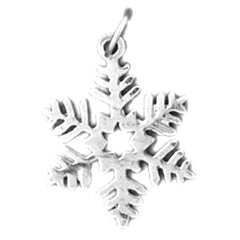 14K or 18K Gold Snowflake Pendant
