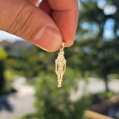 14K or 18K Gold Nutcracker Pendant
