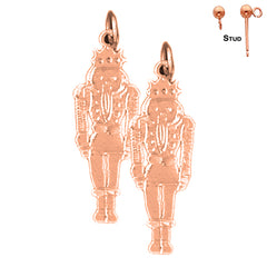 14K or 18K Gold Nutcracker Earrings