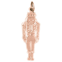 14K or 18K Gold Nutcracker Pendant