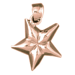14K or 18K Gold Star Pendant