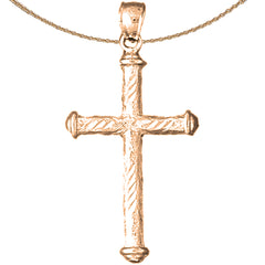 14K or 18K Gold Other Cross Pendant