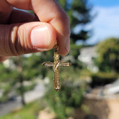 14K or 18K Gold Methodist Cross Pendant
