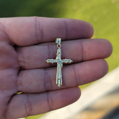 14K or 18K Gold Methodist Cross Pendant