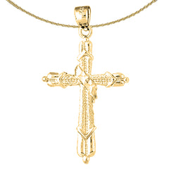 14K or 18K Gold Methodist Cross Pendant