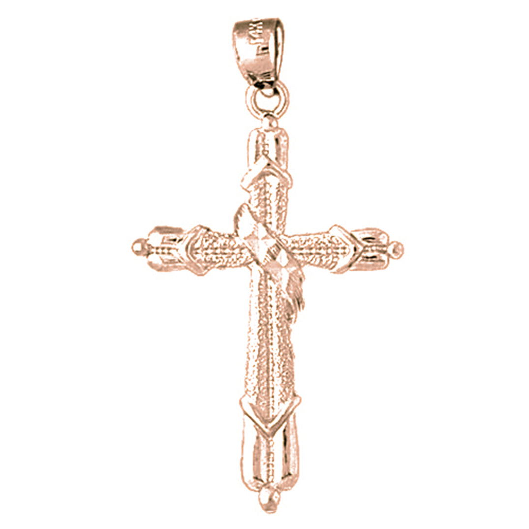 14K or 18K Gold Methodist Cross Pendant