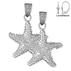 14K or 18K Gold Starfish Earrings