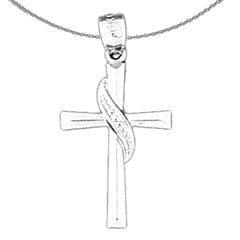 14K or 18K Gold Methodist Cross Pendant