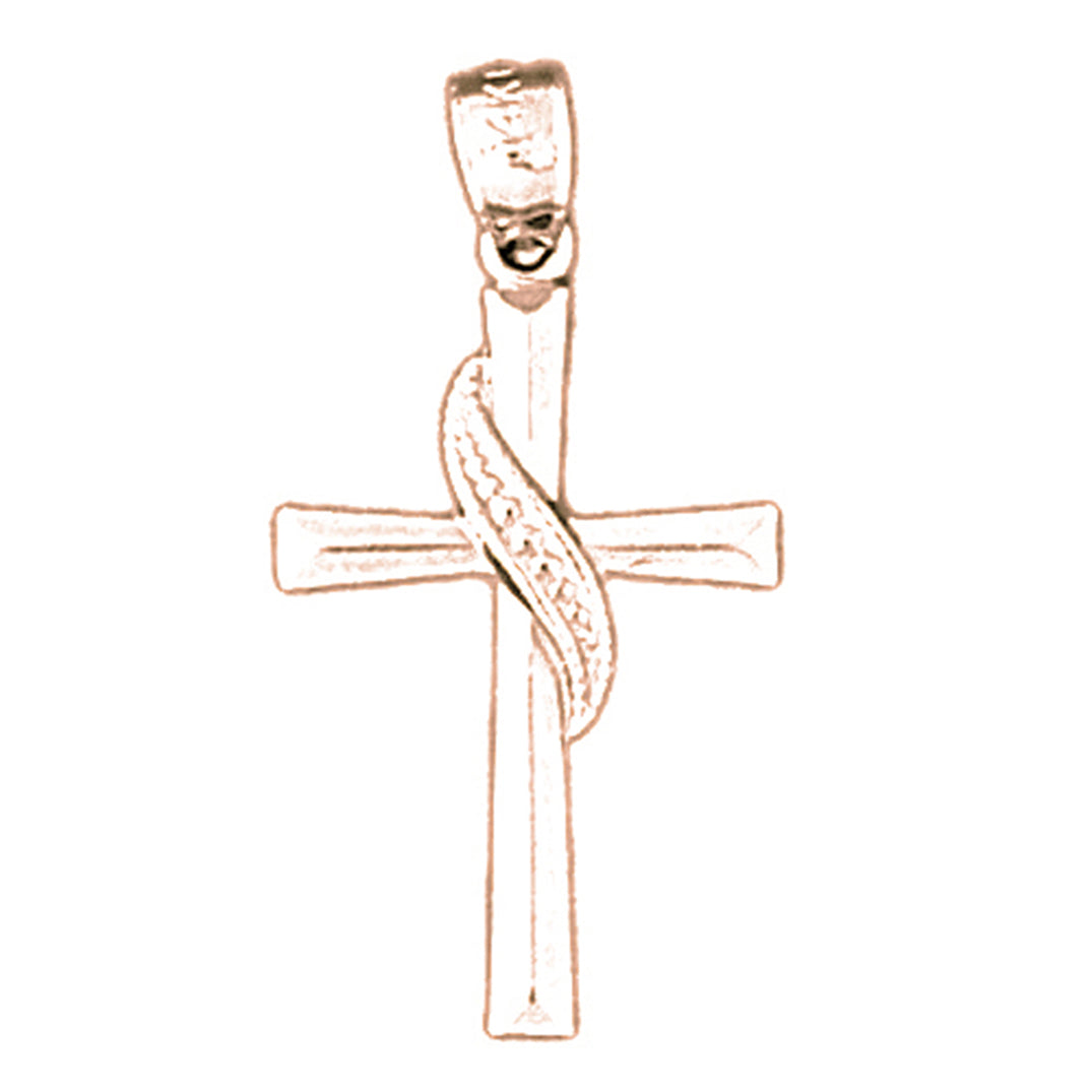 14K or 18K Gold Methodist Cross Pendant