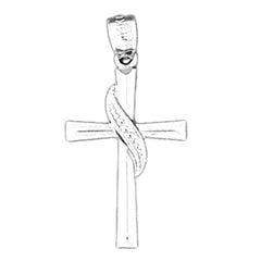 14K or 18K Gold Methodist Cross Pendant