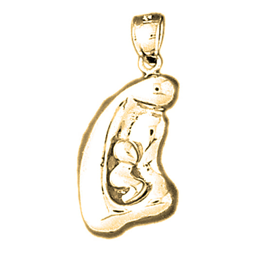 14K or 18K Gold Mother Mary Pendant