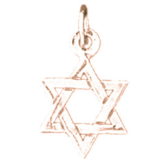 14K or 18K Gold Star of David Pendant