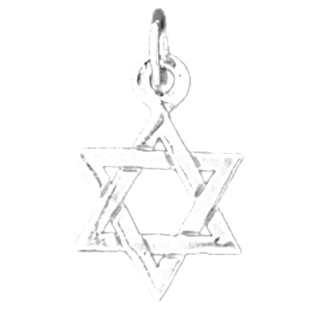14K or 18K Gold Star of David Pendant