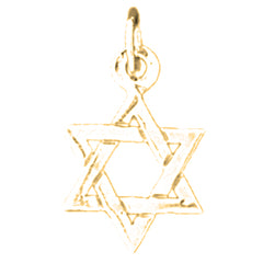 14K or 18K Gold Star of David Pendant