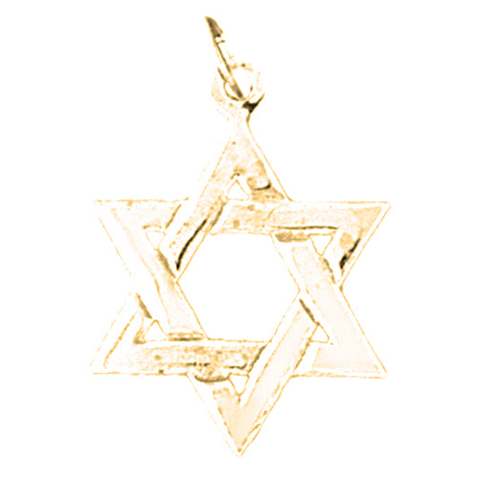 14K or 18K Gold Star of David Pendant