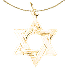 Colgante Estrella de David de Oro de 14K o 18K