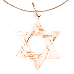 Colgante Estrella de David de Oro de 14K o 18K