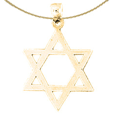 Colgante Estrella de David de Oro de 14K o 18K