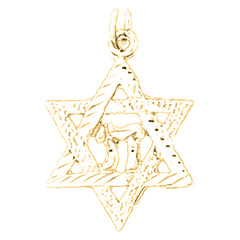 14K or 18K Gold Star of David Pendant