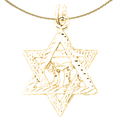 Colgante Estrella de David de Oro de 14K o 18K