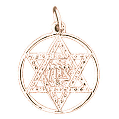 14K or 18K Gold Star of David Pendant