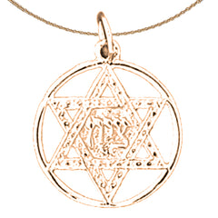 Colgante Estrella de David de Oro de 14K o 18K