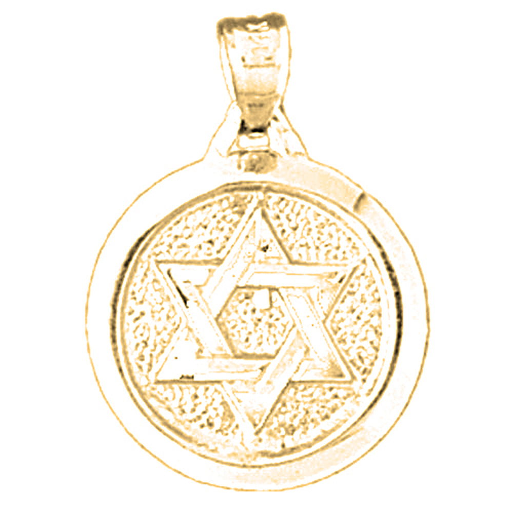 14K or 18K Gold Star of David Pendant