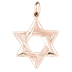 14K or 18K Gold Star of David Pendant