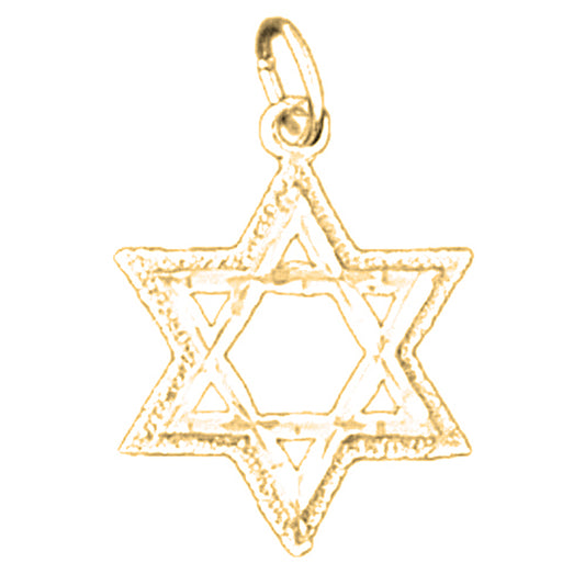 14K or 18K Gold Star of David Pendant