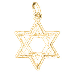 14K or 18K Gold Star of David Pendant