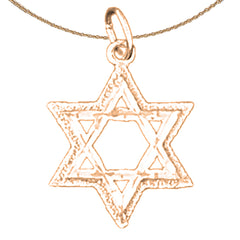 Colgante Estrella de David de Oro de 14K o 18K