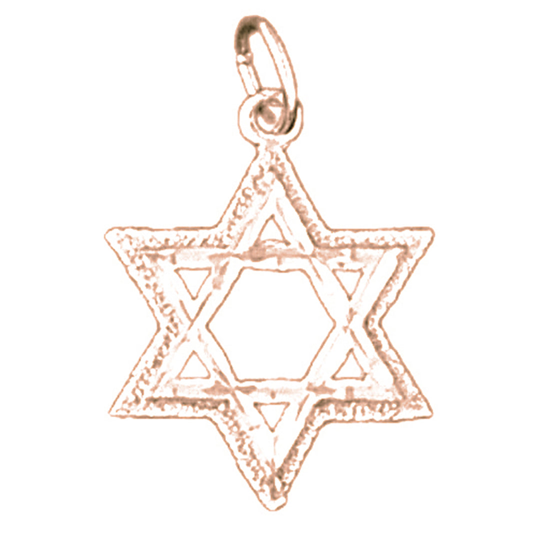14K or 18K Gold Star of David Pendant