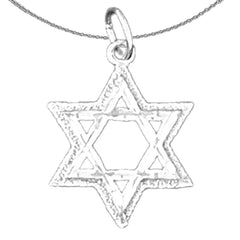 Colgante Estrella de David de Oro de 14K o 18K