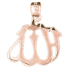 14K or 18K Gold Muslim Allah Pendant