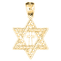 14K or 18K Gold Star of David Pendant