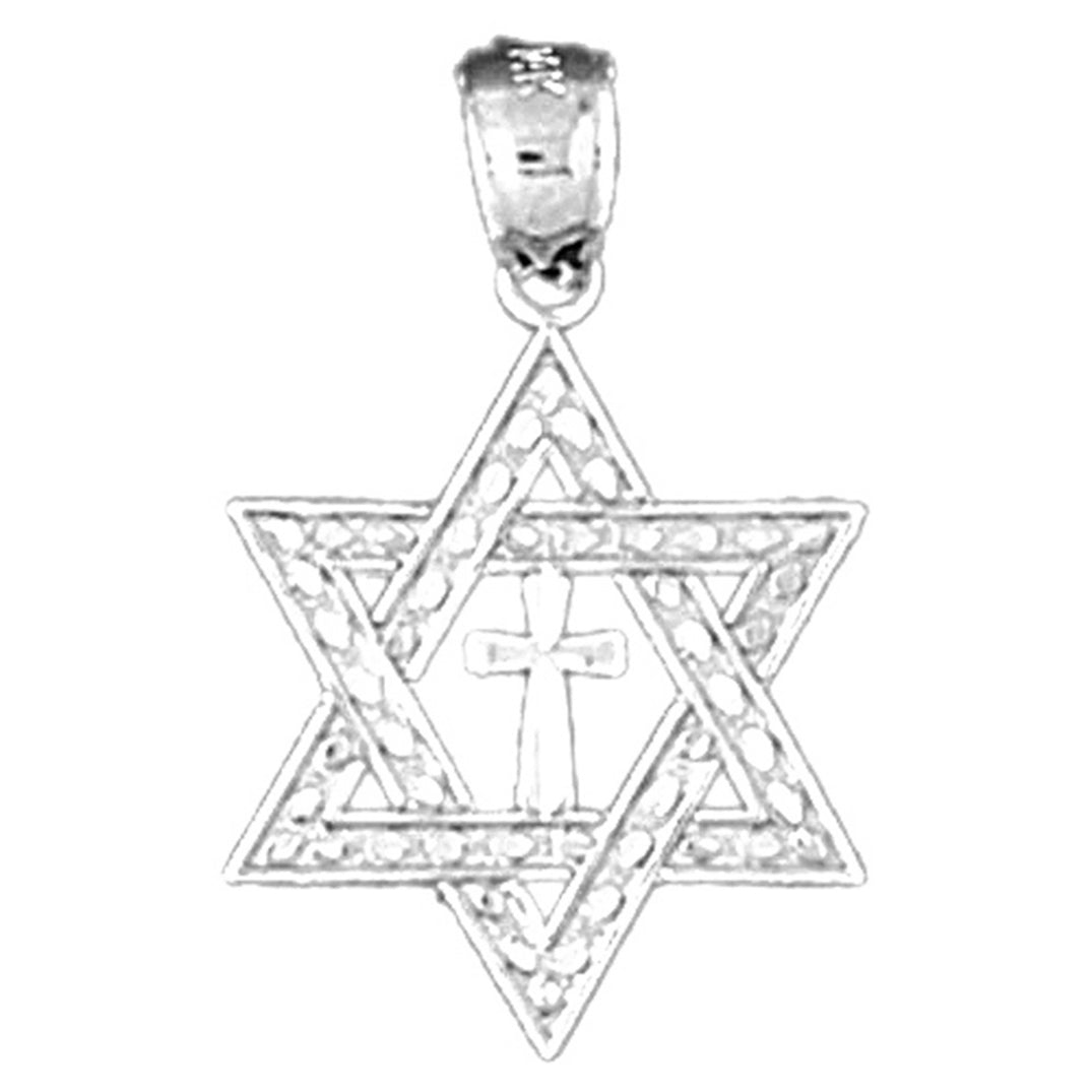 14K or 18K Gold Star of David Pendant