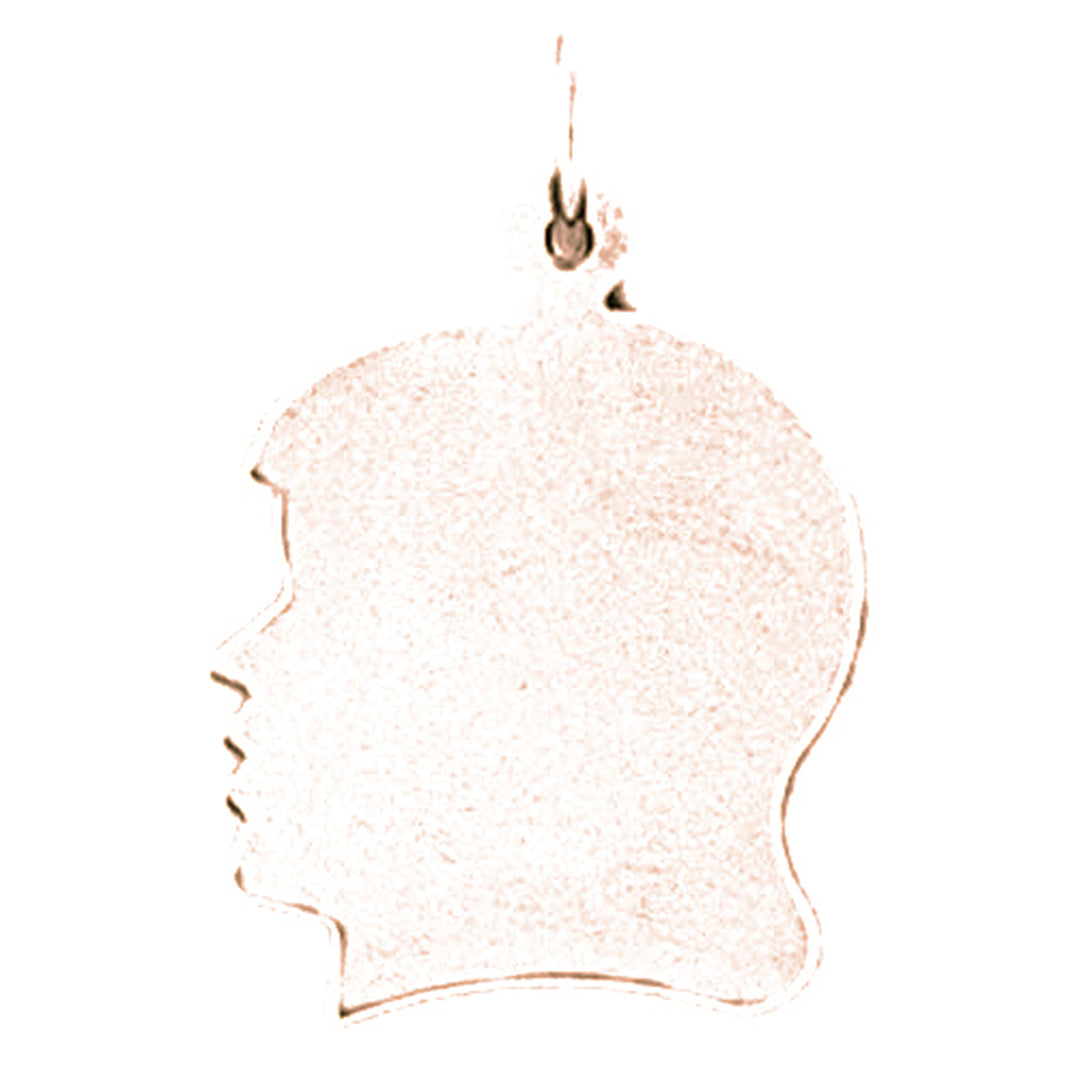 14K or 18K Gold Hand-cut Pendant