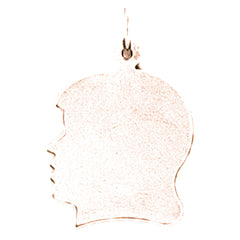 14K or 18K Gold Hand-cut Pendant