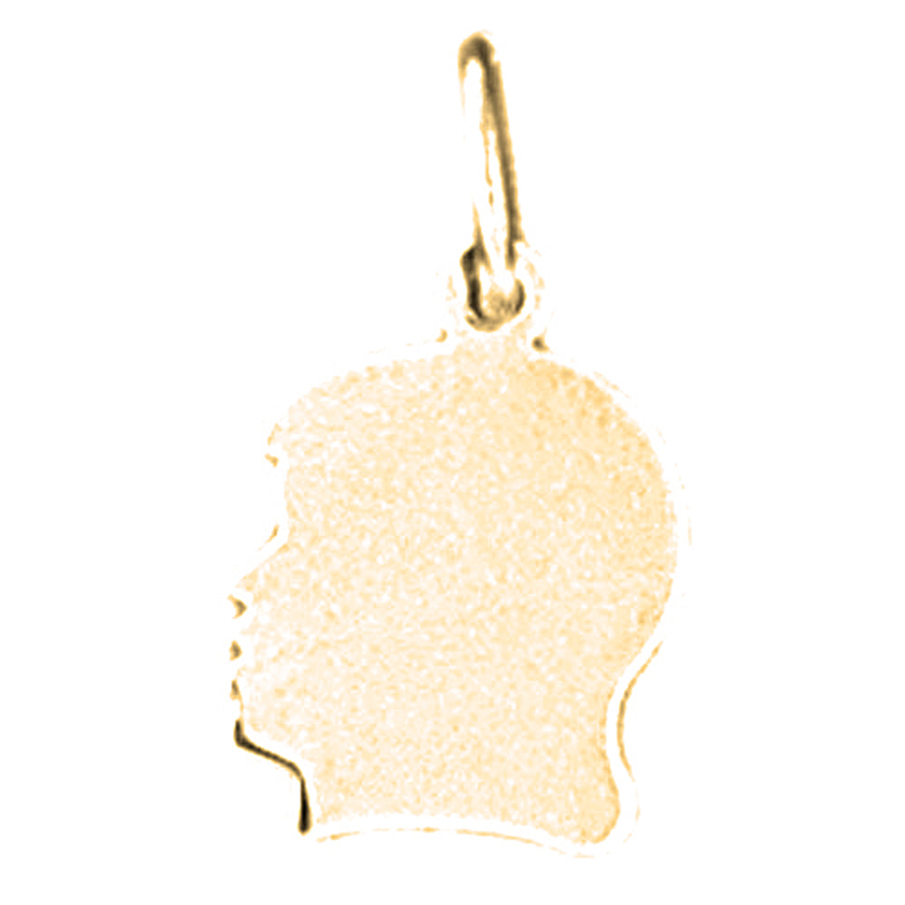 14K or 18K Gold Hand-cut Pendant