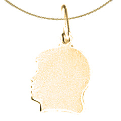 14K or 18K Gold Hand-cut Pendant