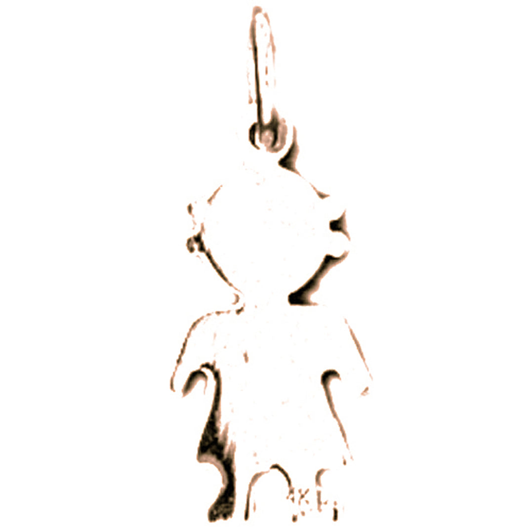 14K or 18K Gold Hand-cut Pendant