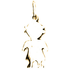 14K or 18K Gold Hand-cut Pendant