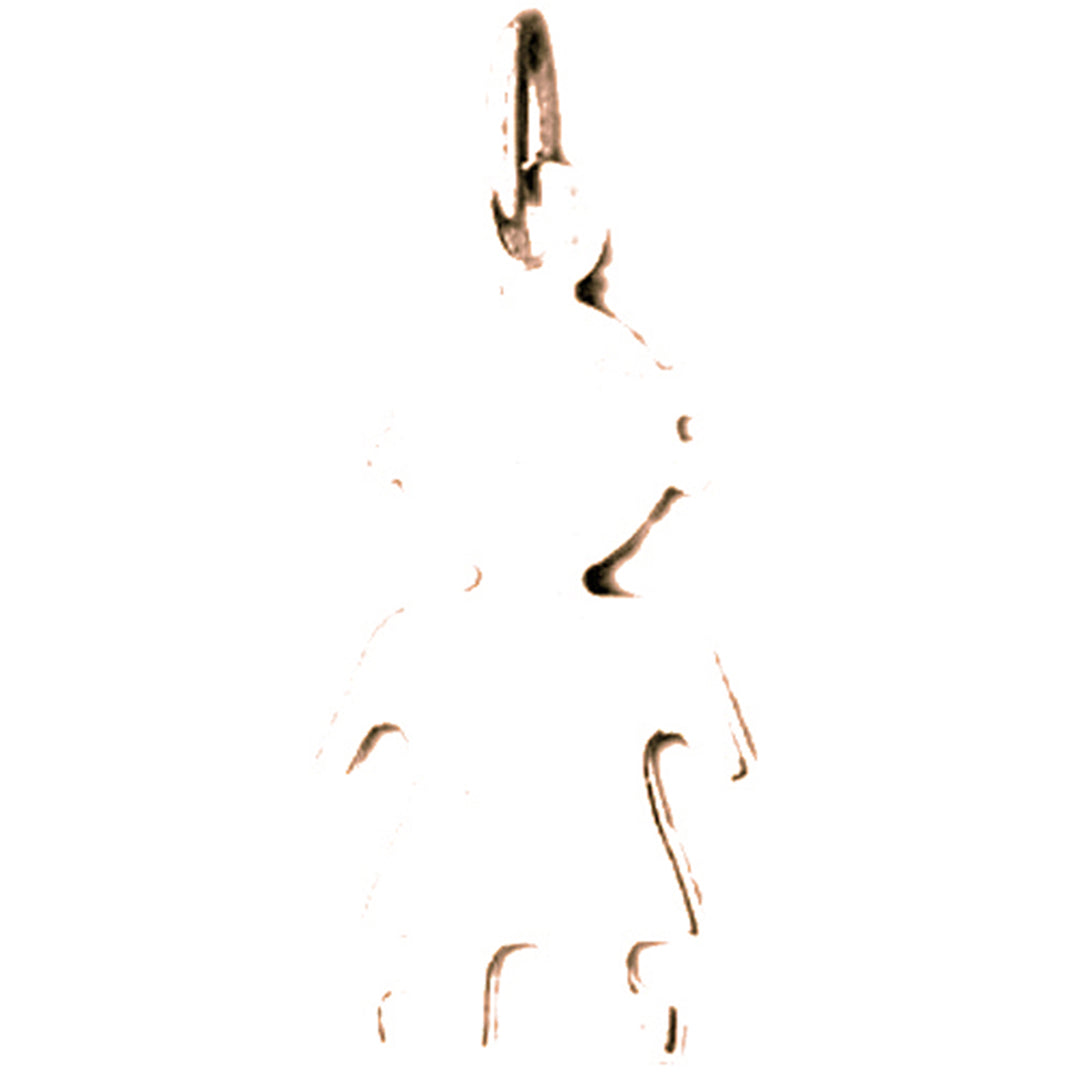 14K or 18K Gold Hand-cut Pendant