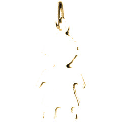 14K or 18K Gold Hand-cut Pendant