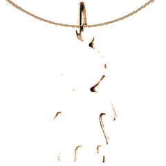 14K or 18K Gold Hand-cut Pendant