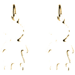 14K or 18K Gold 26mm Hand-cut Earrings