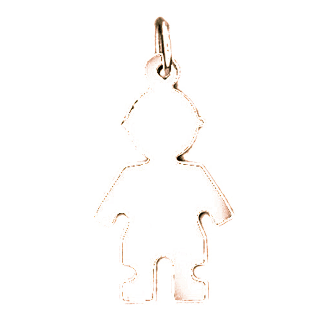 14K or 18K Gold Hand-cut Pendant